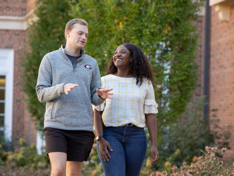 Carson Kuck and student members of UGA’s First-Gen Celebration planning committee, like Olamide Ogunjobi, are helping to bring the university’s first-gen community together and equip advocates.