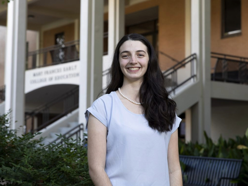 Master's graduate student Madison Britt is one of the students who participated in the unConference.