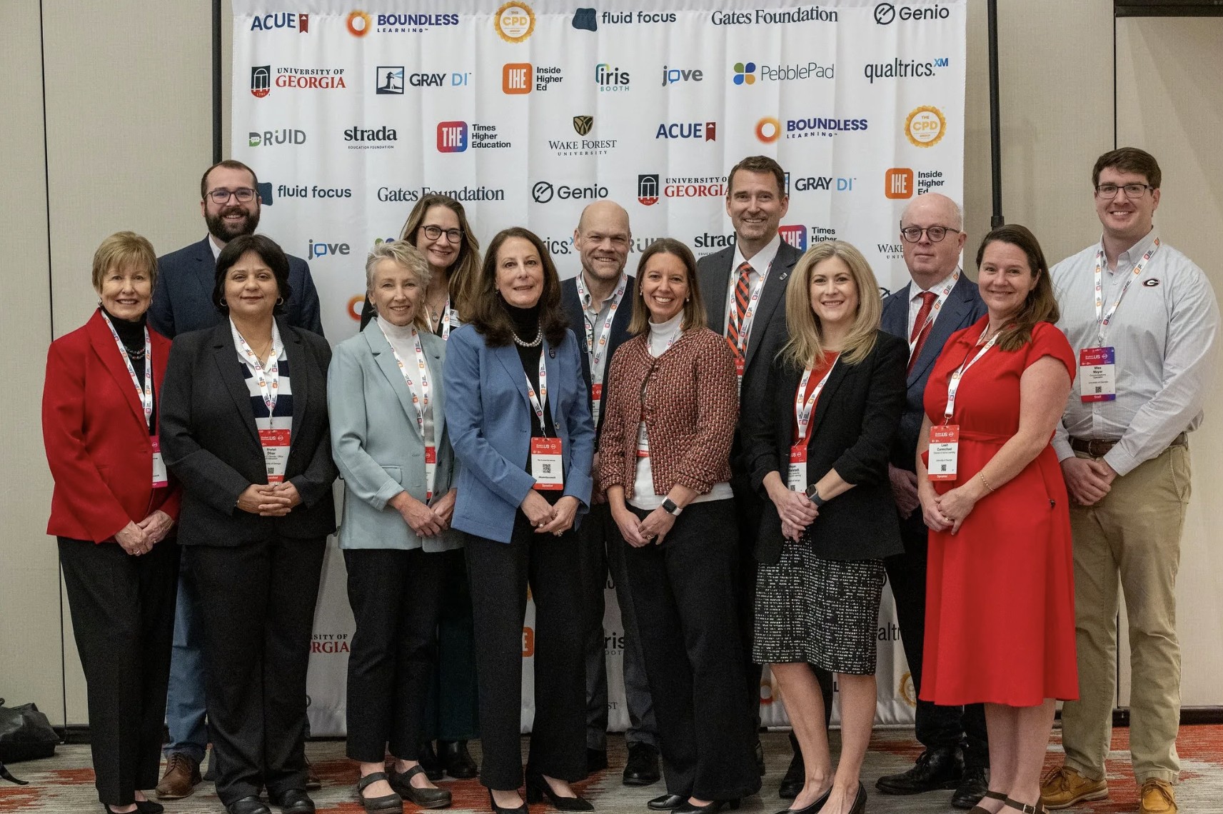 UGA leaders pose for a photo during the 2025 Student Success Conference in Atlanta