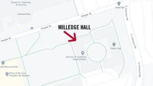Milledge Hall map image