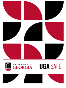 UGA Safe branded graphic